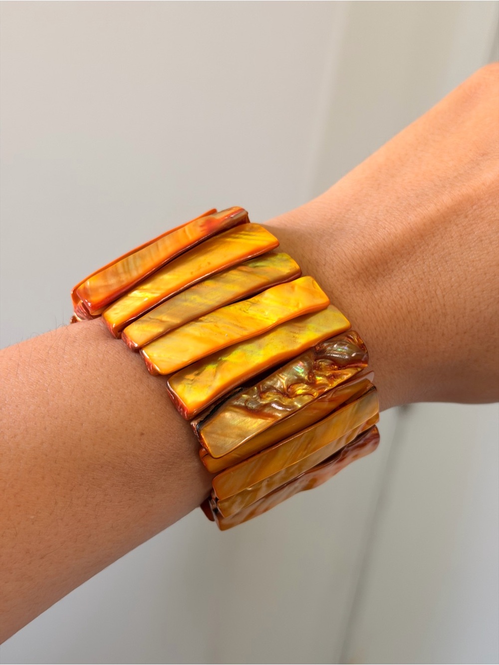 Shell Stretch Bracelet Copper ColorShell Unbranded - Picture 3 of 3